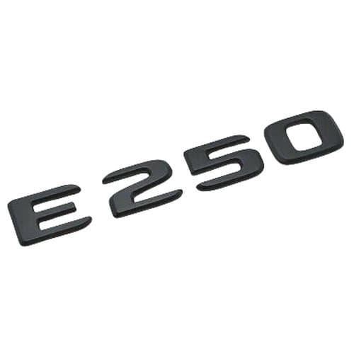 Matt Black E250 Car Letter Number Rear Trunk Boot Badge Emblem For Mercedes Benz