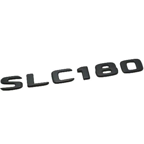 Matt Black SLC180 Car Letter Number Rear Boot Badge Emblem For Mercedes Benz