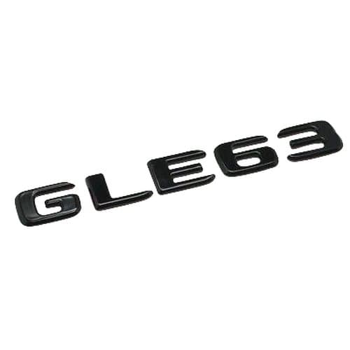 Gloss Black GLE63 Car Letter Number Rear Boot Badge Emblem For Mercedes Benz
