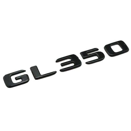 Gloss Black GL350 Car Letter Number Rear Boot Badge Emblem For Mercedes Benz