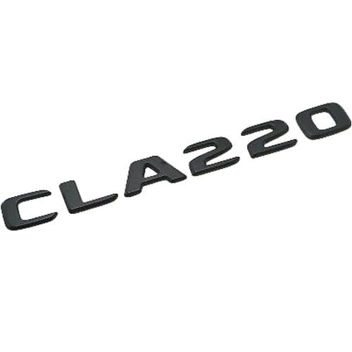 Matt Black CLA220 Car Letter Number Rear Boot Badge Emblem For Mercedes Benz