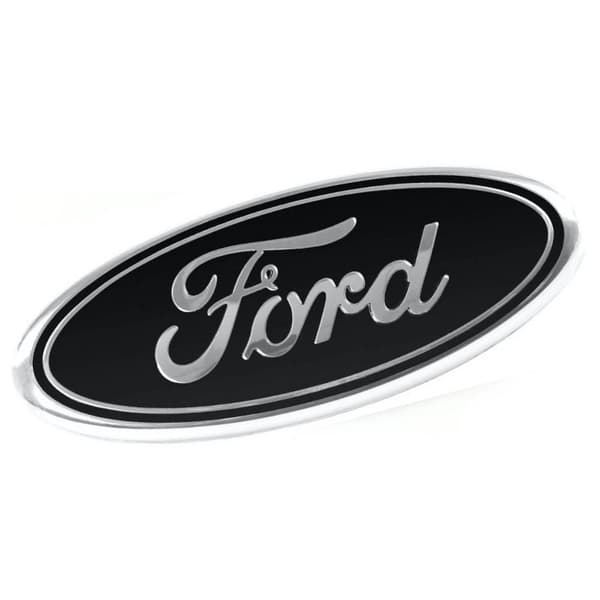Black 9″ 3 Pin Ford Oval Grill Badge Emblem For Transit Van MK6 MK7 2006 - 2014