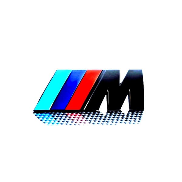 M Badge ///M Gloss Black Rear Boot Lid Trunk Badge Emblem Stick On For All BMWs