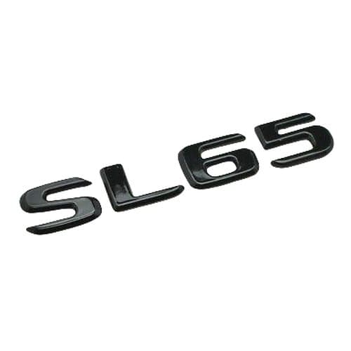 Gloss Black SL65 Car Letter Number Rear Boot Badge Emblem For Mercedes Benz