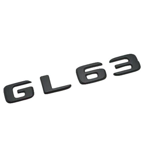 Matt Black GL63 Car Letter Number Rear Trunk Boot Badge Emblem For Mercedes Benz
