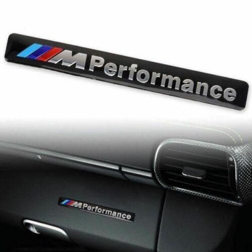 M Sport Performance BLACK Car Door Interior Sticker Badge Emblem Decal ...