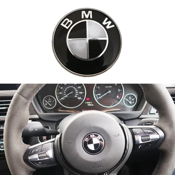 BMW 45mm Steering Wheel/AIRBAG Center Cap Cover Sticker Emblem Badge For BMW 1 3 5 6 7 Z3 Z4 X Series