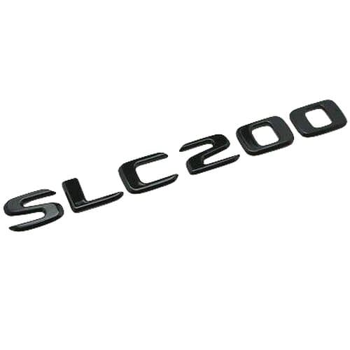 Gloss Black SLC200 Car Letter Number Rear Boot Badge Emblem For Mercedes Benz