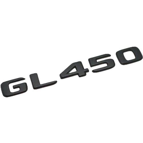 Matt Black GL450 Car Letter Number Rear Boot Badge Emblem For Mercedes Benz