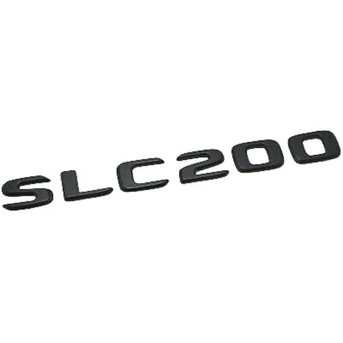 Matt Black SLC200 Car Letter Number Rear Boot Badge Emblem For Mercedes Benz