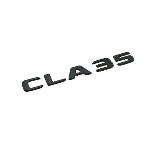 Matt Black CLA35 Car Letter Number Rear Boot Badge Emblem For Mercedes Benz