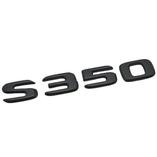 Matt Black S350 Car Letter Number Rear Trunk Boot Badge Emblem For Mercedes Benz