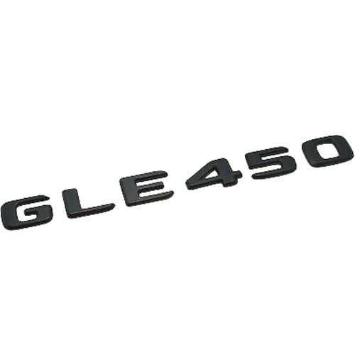Matt Black GLE450 Car Letter Number Rear Boot Badge Emblem For Mercedes Benz