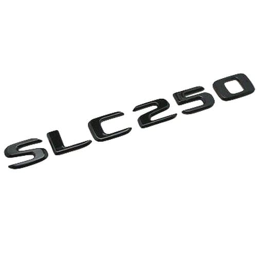 Gloss Black SLC250 Car Letter Number Rear Boot Badge Emblem For Mercedes Benz