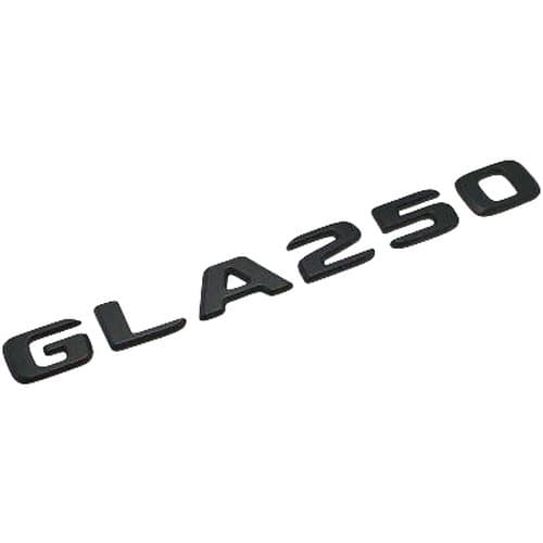Matt Black GLA250 Car Letter Number Rear Boot Badge Emblem For Mercedes Benz