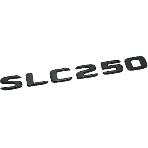 Matt Black SLC250 Car Letter Number Rear Boot Badge Emblem For Mercedes Benz