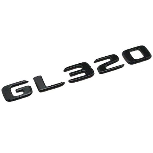 Gloss Black GL320 Car Letter Number Rear Boot Badge Emblem For Mercedes Benz