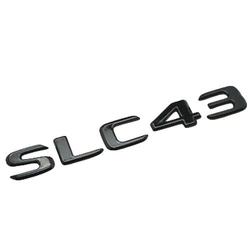 Gloss Black SLC43 Car Letter Number Rear Boot Badge Emblem For Mercedes Benz