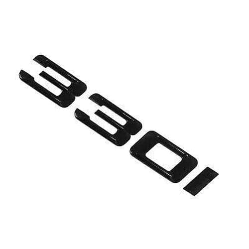 BMW 330i Rear Lettering For Lid Trunk, Badge, Emblem, 3 Series, Gloss Black