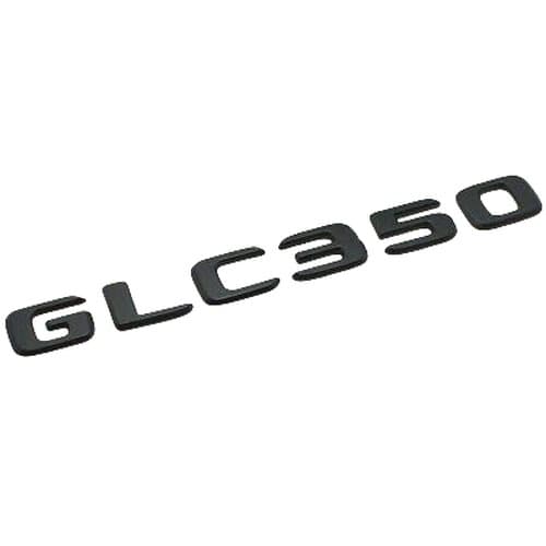 Matt Black GLC350 Car Letter Number Rear Boot Badge Emblem For Mercedes Benz