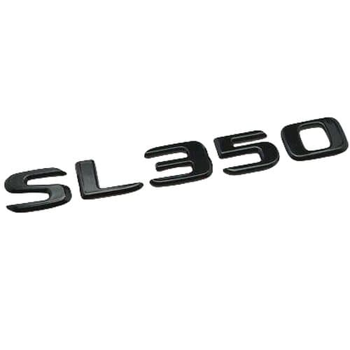 Gloss Black SL350 Car Letter Number Rear Boot Badge Emblem For Mercedes Benz