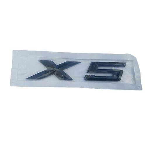 BMW X5 Rear Lettering For Lid Trunk, Badge, Emblem, Xdrive Series, Gloss Black