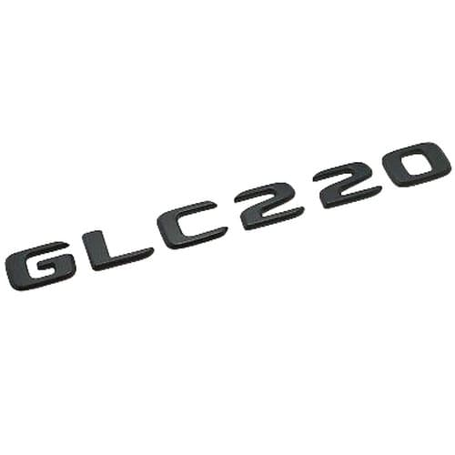 Matt Black GLC220 Car Letter Number Rear Boot Badge Emblem For Mercedes Benz