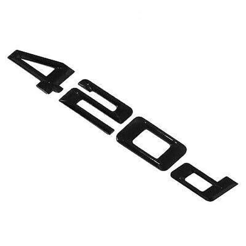 BMW 420d Rear Lettering For Lid Trunk, Badge, Emblem, 4 Series, Gloss Black
