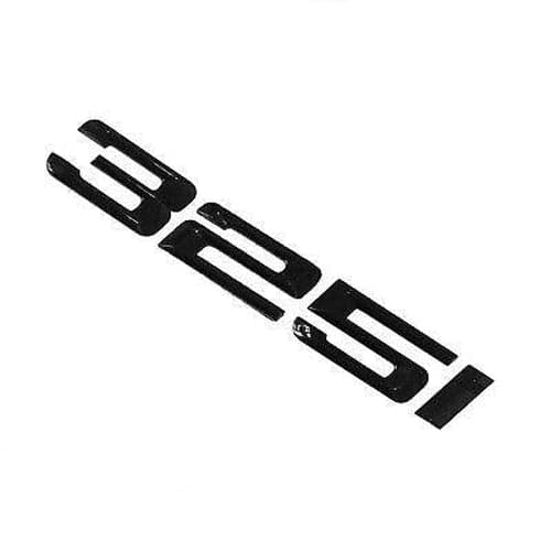 BMW 325i Rear Lettering For Lid Trunk, Badge, Emblem, 3 Series, Gloss Black