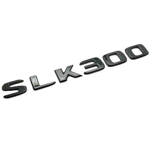 Gloss Black SLK300 Car Letter Number Rear Boot Badge Emblem For Mercedes Benz