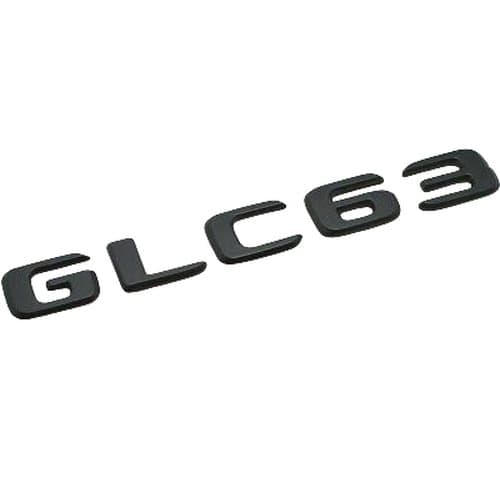 Matt Black GLC63 Car Letter Number Rear Boot Badge Emblem For Mercedes Benz
