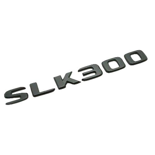 Matt Black SLK300 Car Letter Number Rear Boot Badge Emblem For Mercedes Benz
