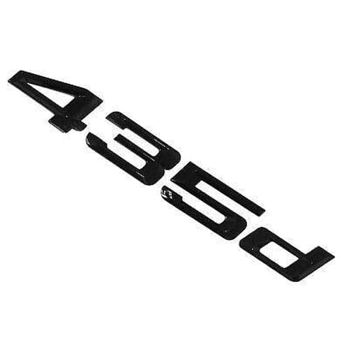 BMW 435d Rear Lettering For Lid Trunk, Badge, Emblem, 4 Series, Gloss Black