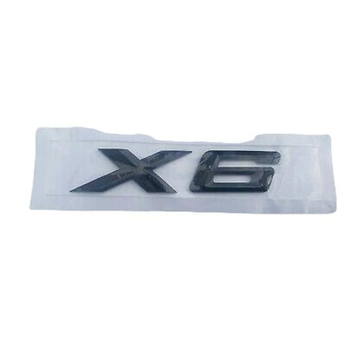 BMW X6 Rear Lettering For Lid Trunk, Badge, Emblem, Xdrive Series, Gloss Black
