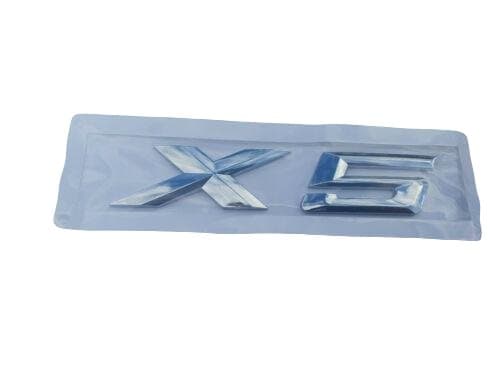 BMW X5 Rear Lettering For Lid Trunk, Badge, Emblem, Xdrive Series, Chrome