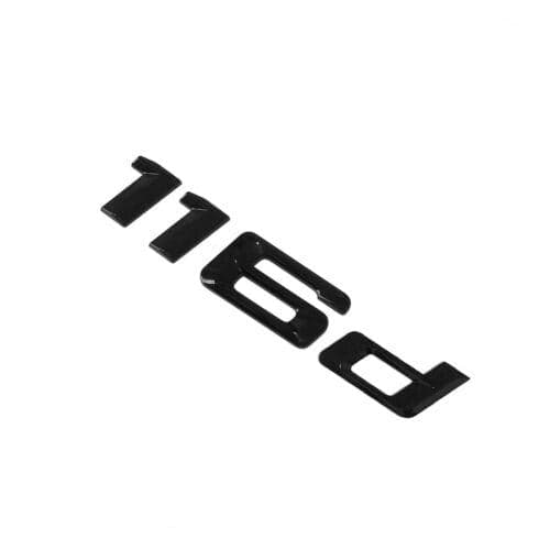 BMW 116d Rear Lettering For Lid Trunk, Badge, Emblem, 1 Series, Gloss Black