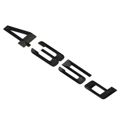 BMW 435d Rear Lettering For Lid Trunk, Badge, Emblem, 4 Series, Matt Black