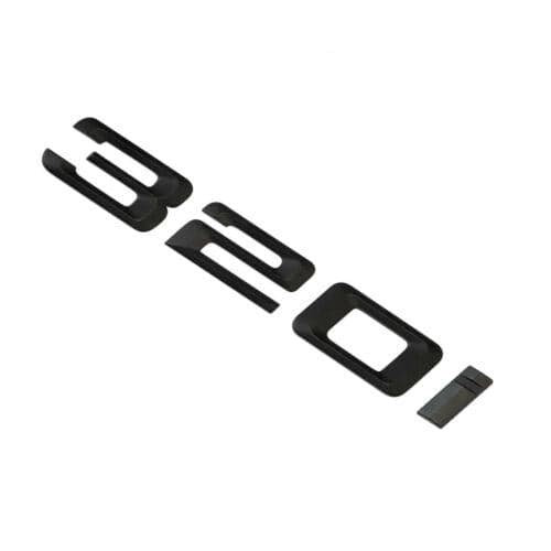BMW 320i Rear Lettering For Lid Trunk, Badge, Emblem, 3 Series, Matt Black