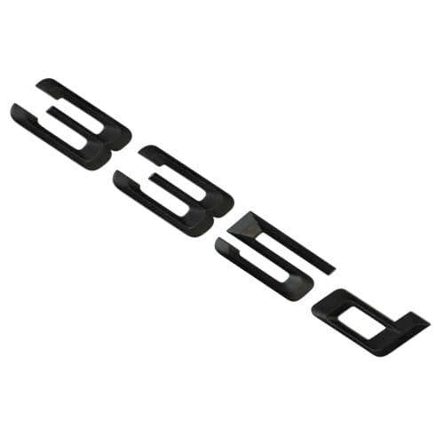 BMW 335d Rear Lettering For Lid Trunk, Badge, Emblem, 3 Series, Matt Black