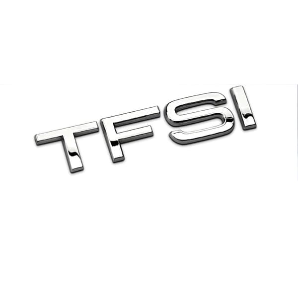 Chrome TFSI rear boot lid lettering badge emblem for Audi.