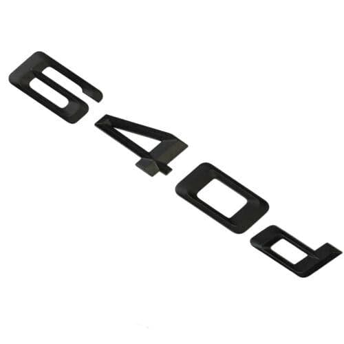 BMW 640d Rear Lettering For Lid Trunk, Badge, Emblem, 6 Series, Matt Black