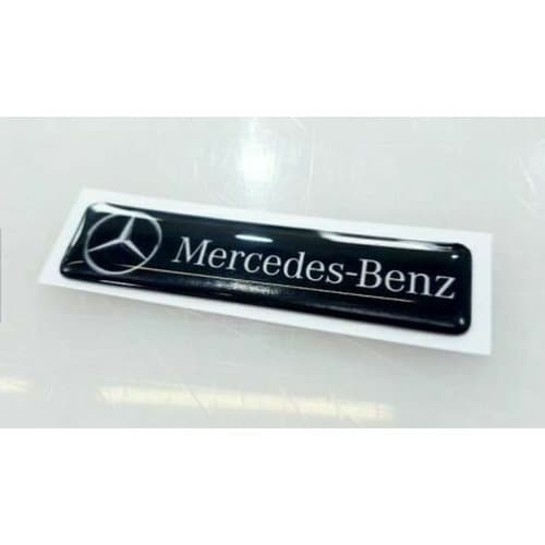 Mercedes Benz Domed Sticker Badge Decal 3D Gel Overlay Car Sticker ...