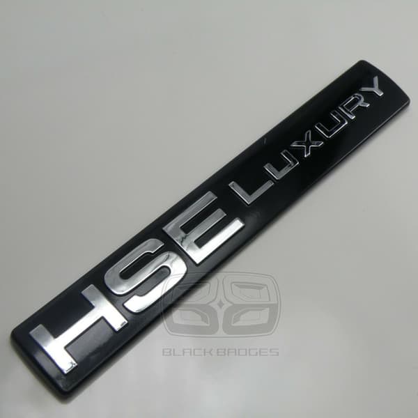 BLACK CHROME HSE LUXURY REAR BACK TAILGATE BADGE LAND ROVER DISCOVERY 3 4