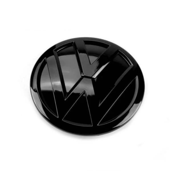 Gloss Black Front Grill Badge Emblem For VW Volkwagen Polo 6C MK5 2014-2017