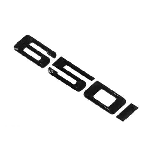 BMW 650i Rear Lettering For Lid Trunk, Badge, Emblem, 6 Series, Gloss Black