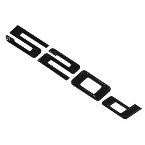 BMW 520d Rear Lettering For Lid Trunk, Badge, Emblem, 5 Series, Gloss Black