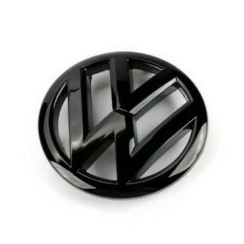 Gloss Black Front Grill Badge Emblem For VW Volkwagen Polo 6R 2009-2013