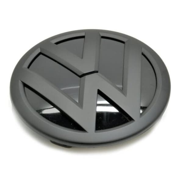 Matt Black Rear Badge Emblem For VW Volkwagen Polo 6R 2009-2013