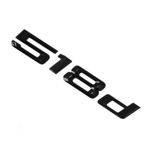 BMW 518d Rear Lettering For Lid Trunk, Badge, Emblem, 5 Series, Gloss Black