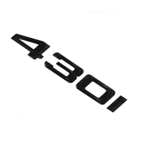 BMW 430i Rear Lettering For Lid Trunk, Badge, Emblem, 4 Series, Gloss Black
